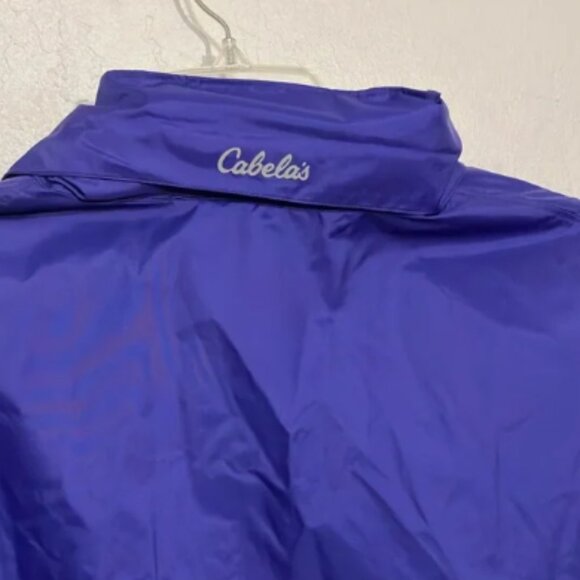 Cabela's women’s purple rain coat with storable hood 2XL - Picture 9 of 11